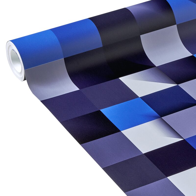 Papier peint intissé AXIOM coloris bleu profond
