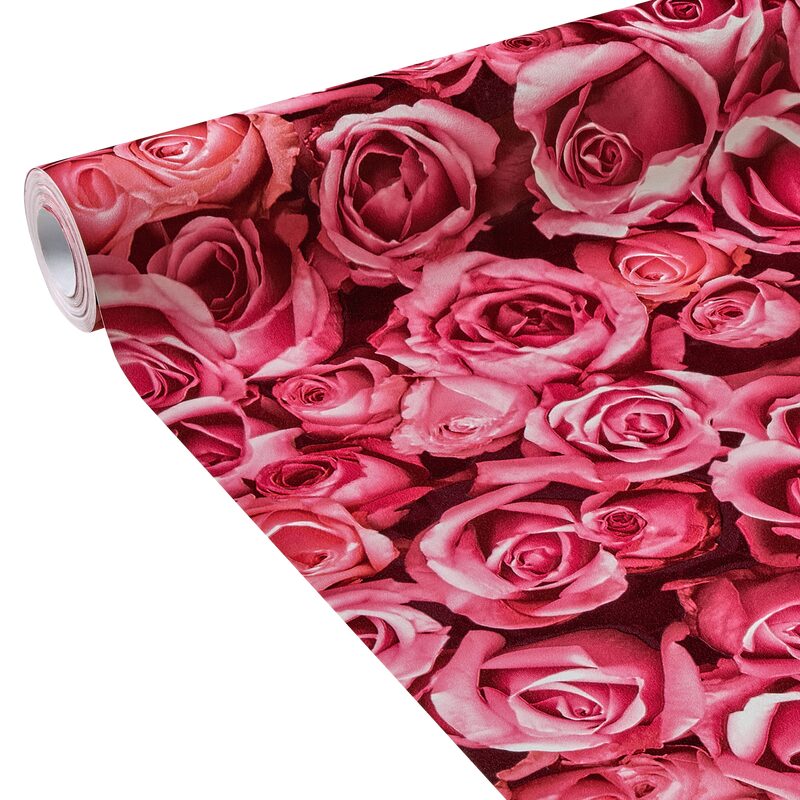 Papier peint intissé LOVELY coloris rose fuchsia