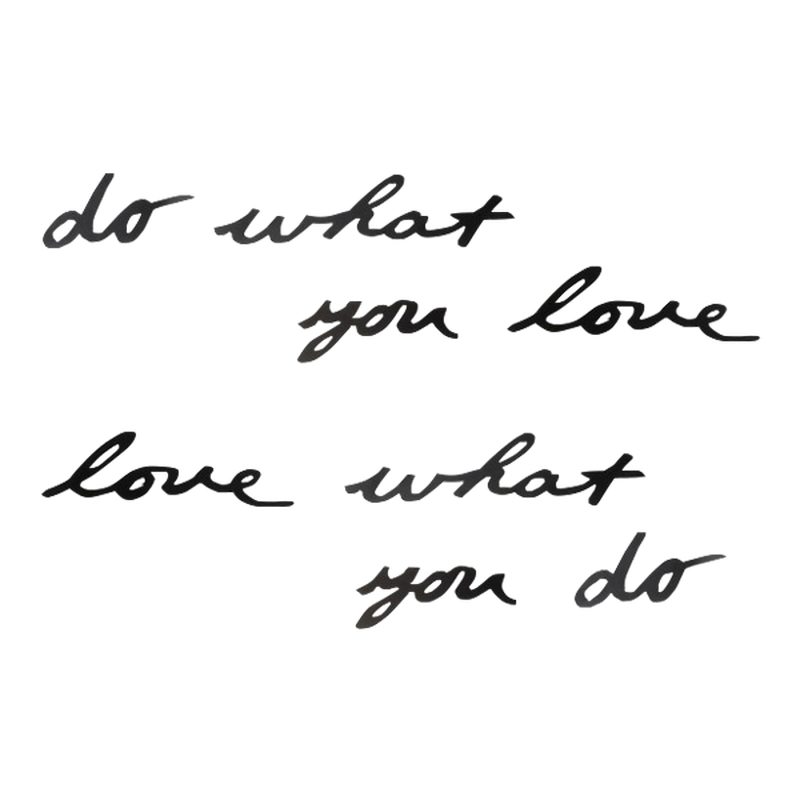Sticker en relief MANTRA WALL coloris noir