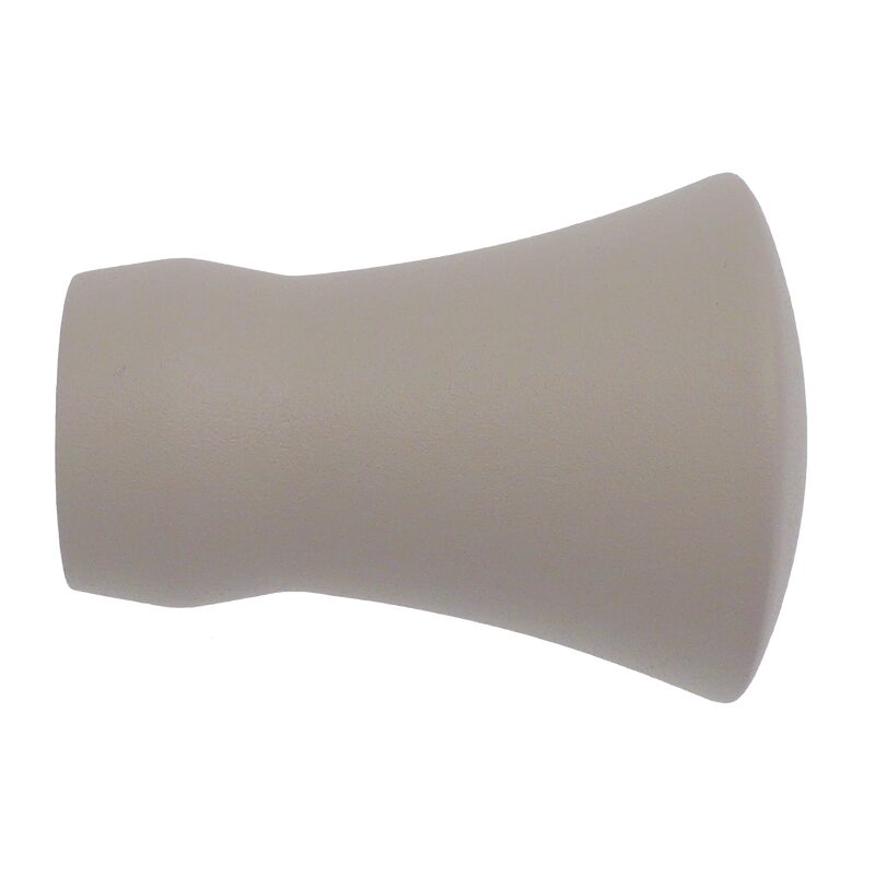 Embout VELOURS coloris gris grainé
