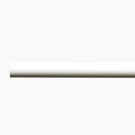 Barre à rideau VELOURS blanc grainé 2,8 cm 150 cm