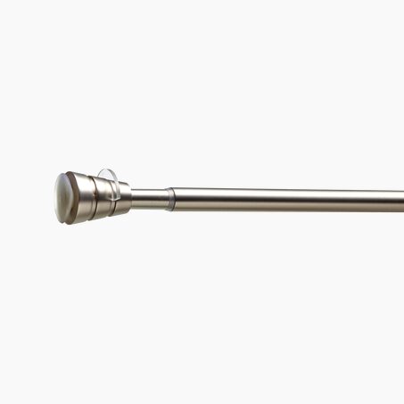 Barre à rideau ENTRE MURS nickel givré 2 cm de 55,0 à 90 cm