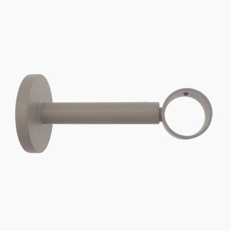 Support barre à rideau VELOURS gris grainé 2,8 cm de 10,8 à 16 cm