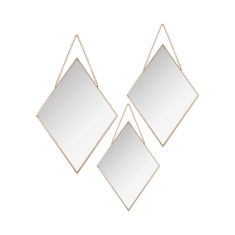Miroir en métal LOUNA 28 x 38 cm