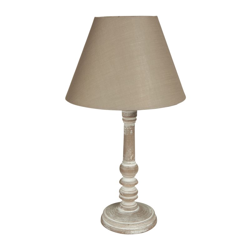 Lampe à poser EMILIA coloris taupe 36 x 20 cm