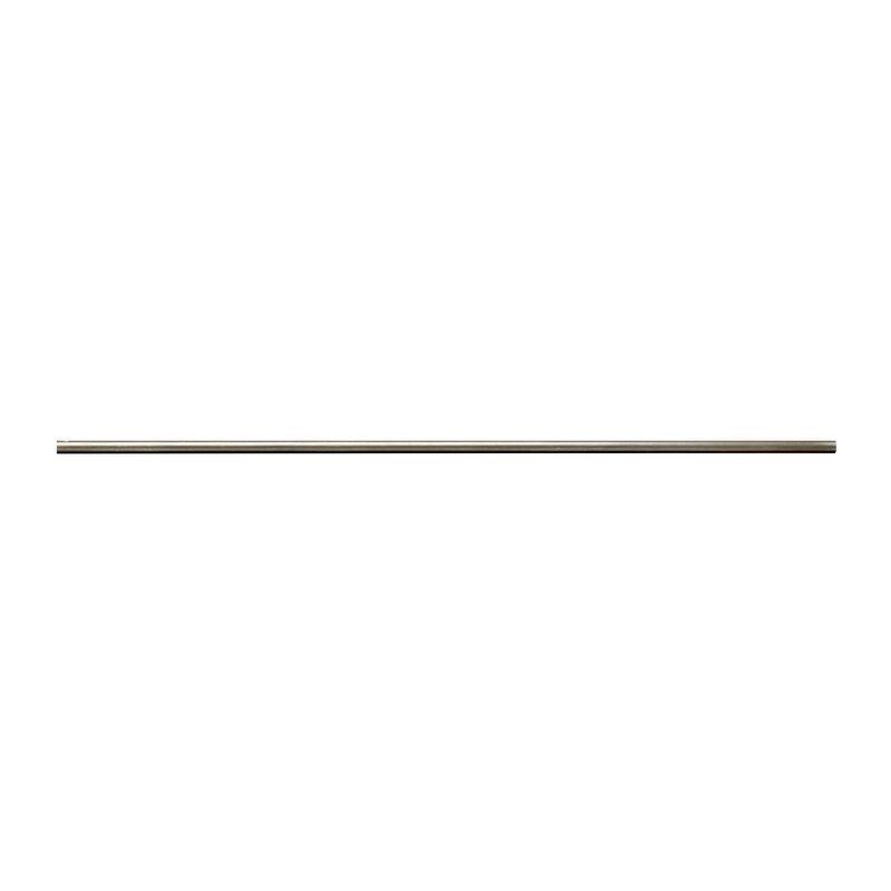 Barre à rideau INDUSTRIAL coloris acier diamètre barre 2,8 cm longueur 160 cm