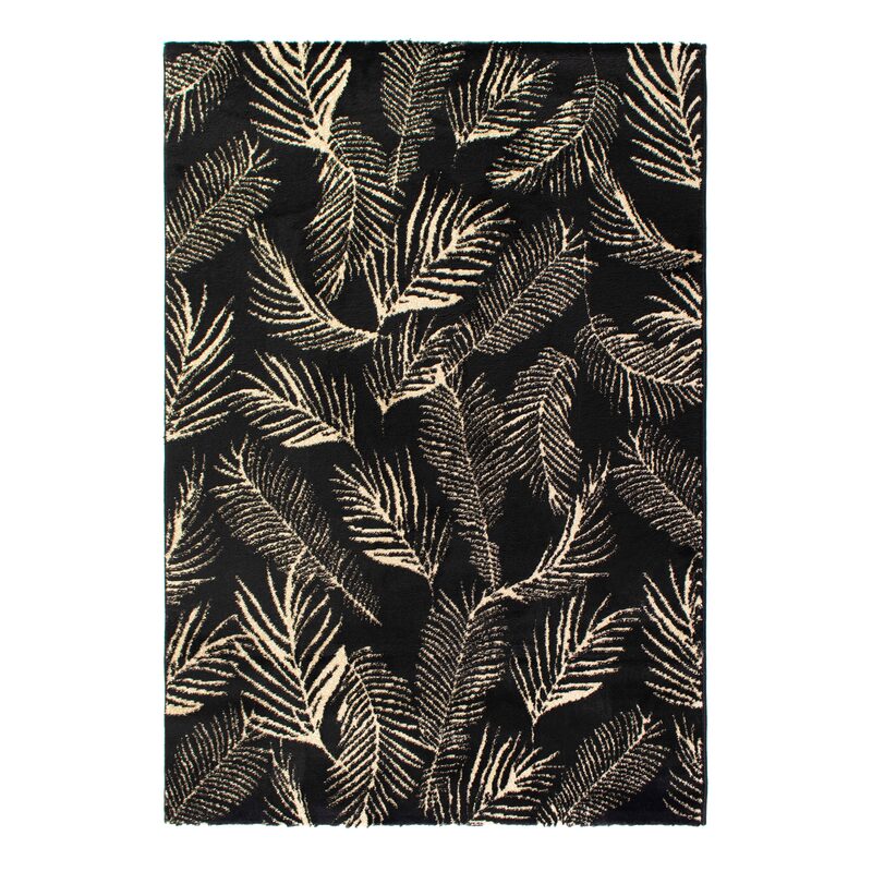 Tapis ISAURE coloris noir 120 x 170 cm
