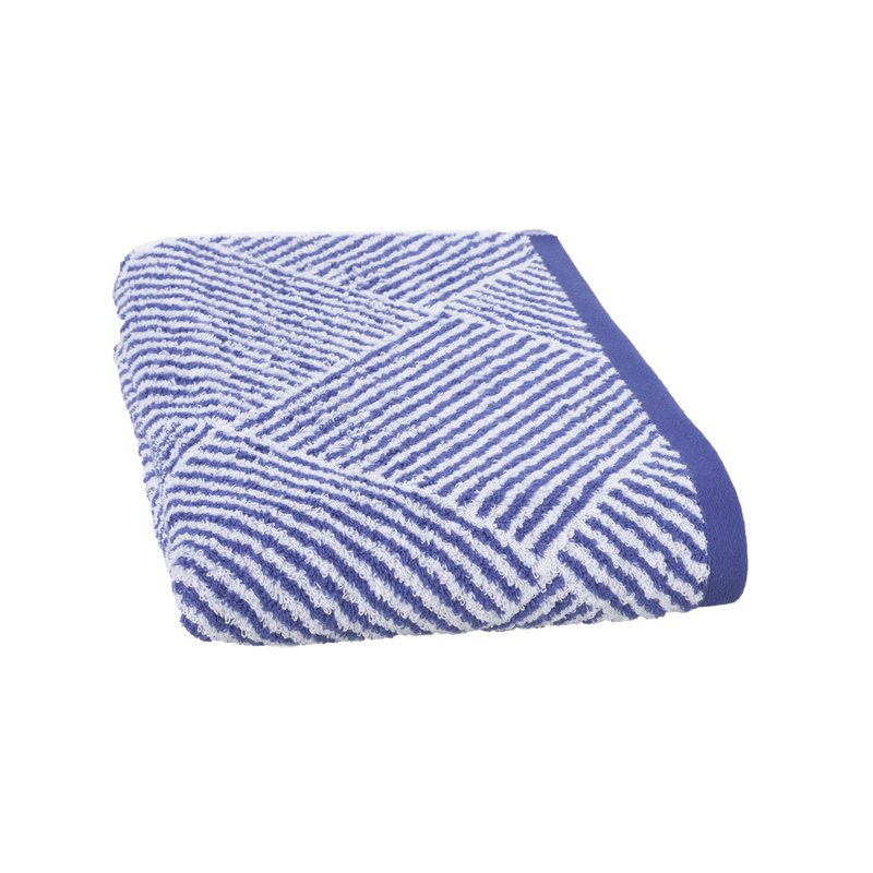 Drap de bain SQUARE coloris bleu klein 70 x 140 cm