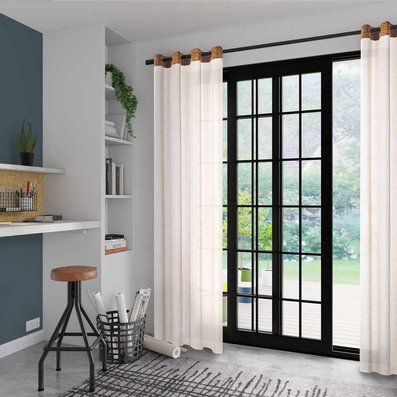 Voilage ORSY coloris lin 140 x 240 cm