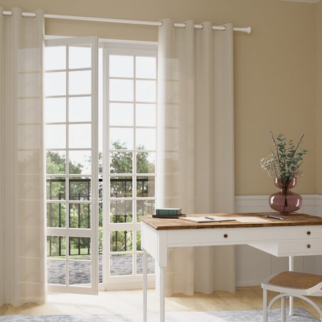 Voilage ISADORA coloris beige 140 x 240 cm