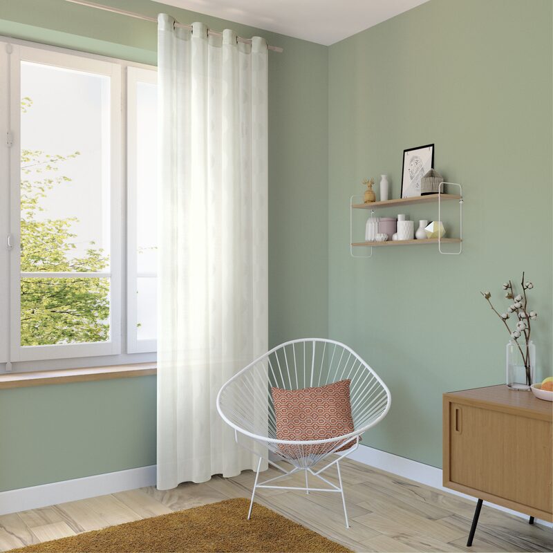 Voilage LUA coloris blanc 140 x 240 cm
