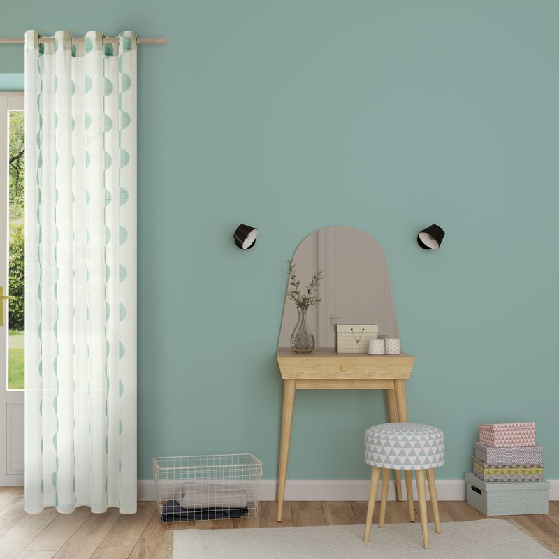 Voilage LUA coloris menthe 140 x 240 cm