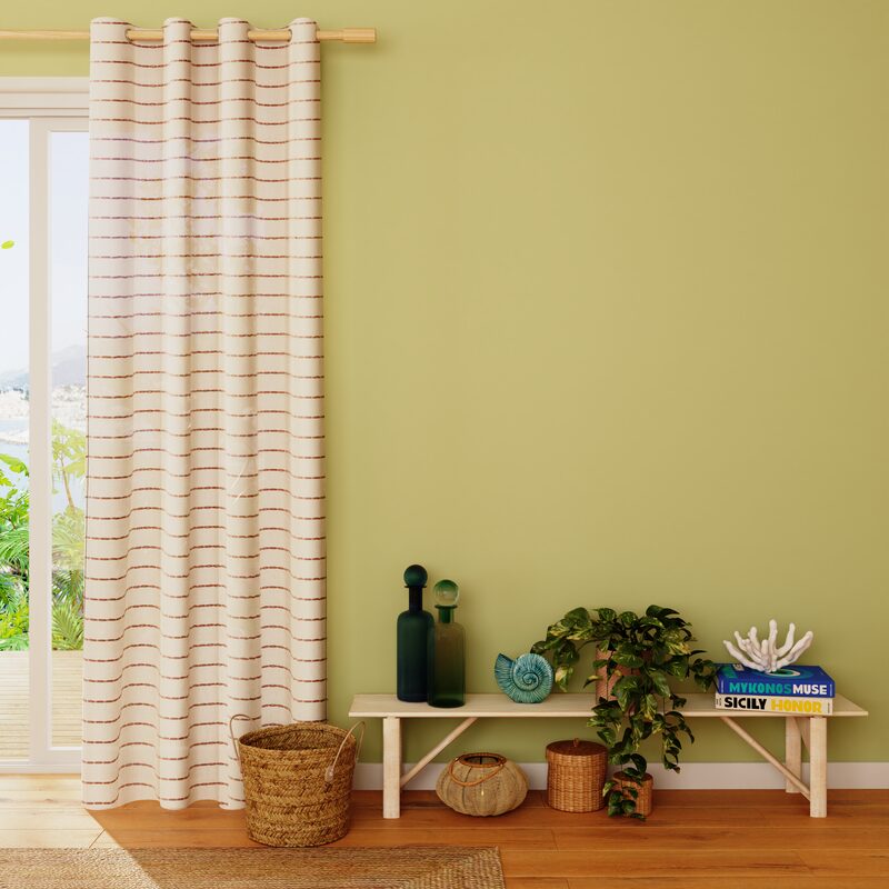 Voilage AYUN coloris naturel 140 x 240 cm