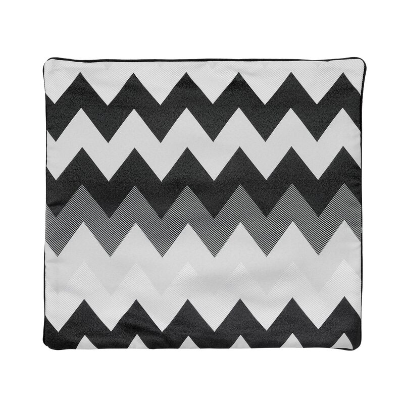 Housse de coussin ROSALIE coloris noir 40 x 40 cm