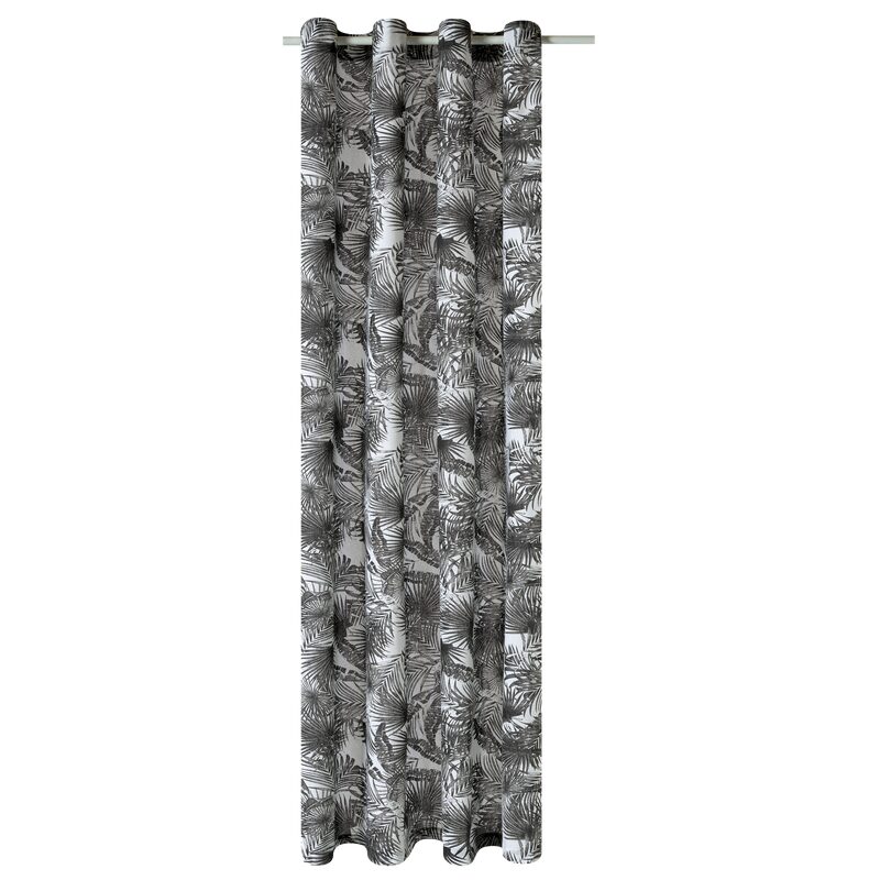 Rideau JUNGLE NIGHT coloris noir 140 x 260 cm