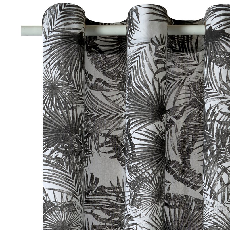 Rideau JUNGLE NIGHT coloris noir 140 x 260 cm