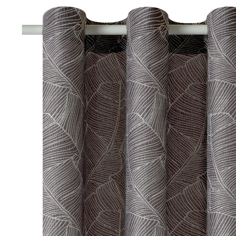 Rideau SABAL coloris gris 140 x 260 cm