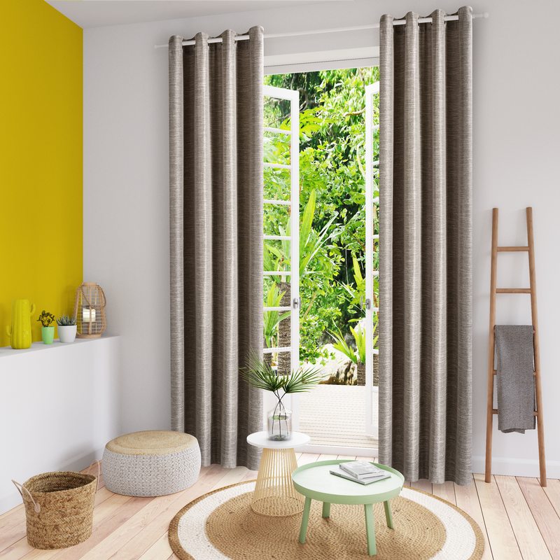 Rideau EFFATI coloris gris 140 x 240 cm