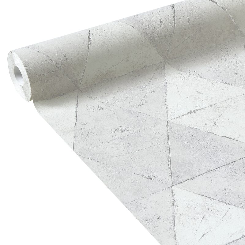 Papier peint intissé MILO coloris gris béton