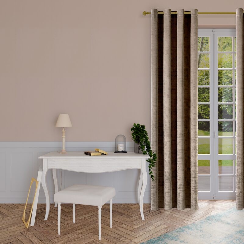 Rideau ALCAZAR coloris vison 140 x 260 cm