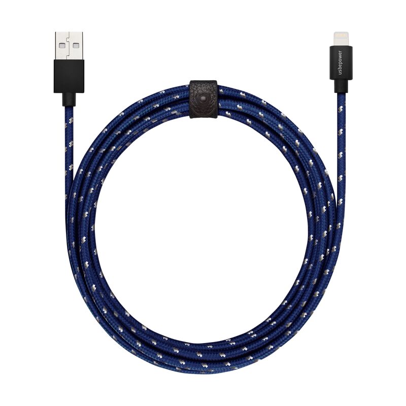 Chargeur FAB XXL LIGHTNING X USBEPOWER coloris bleu