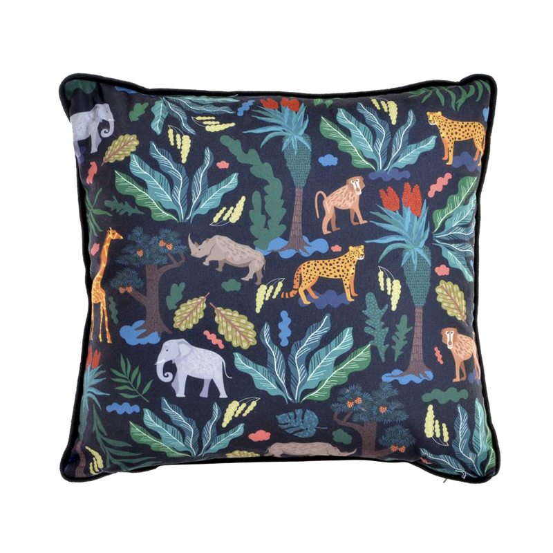 Coussin JUNGLE ANIMALS 60 x 60 cm