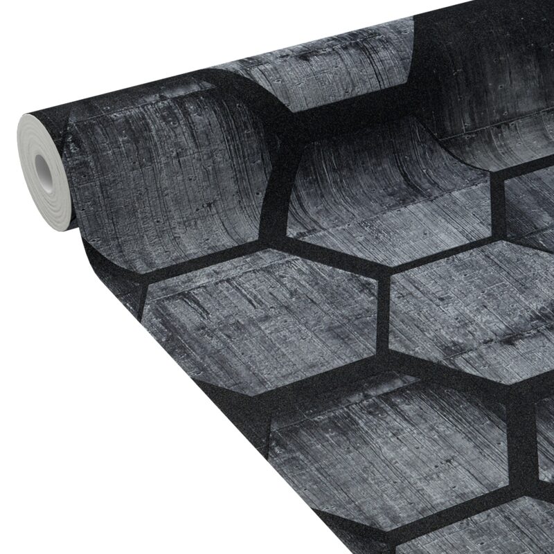 Papier peint intissé KRYPTON coloris noir
