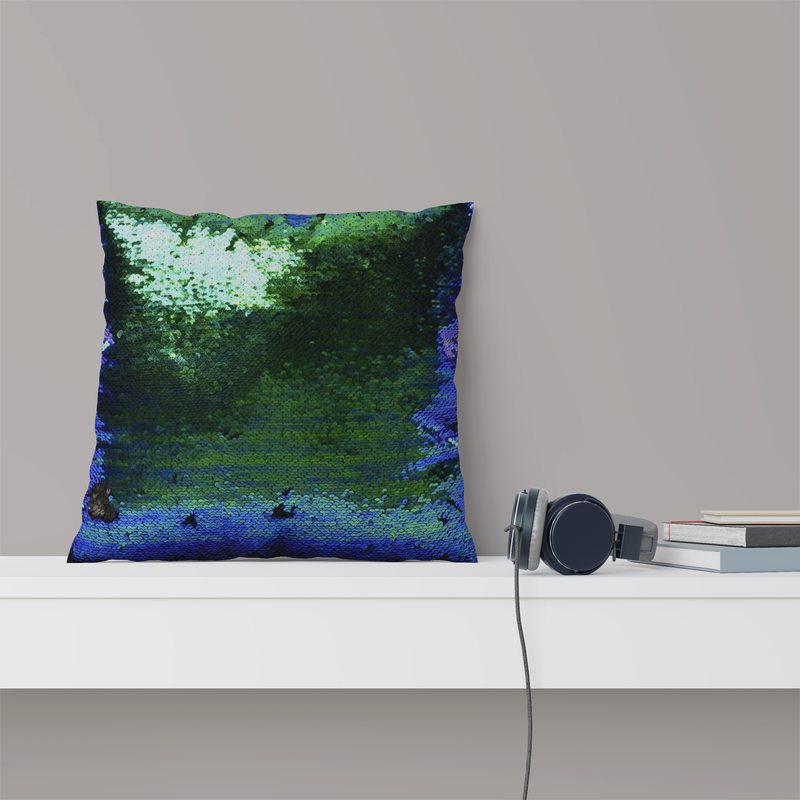 Coussin GEMA coloris vert 40 x 40 cm