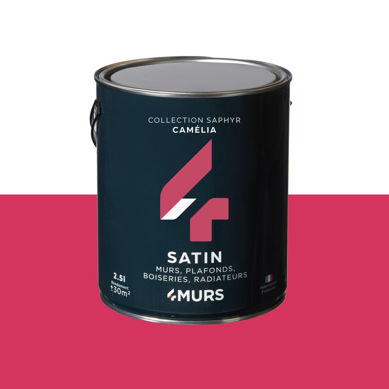 Peinture Multi-supports SAPHYR Alkyde camelia Satiné 2,5 L