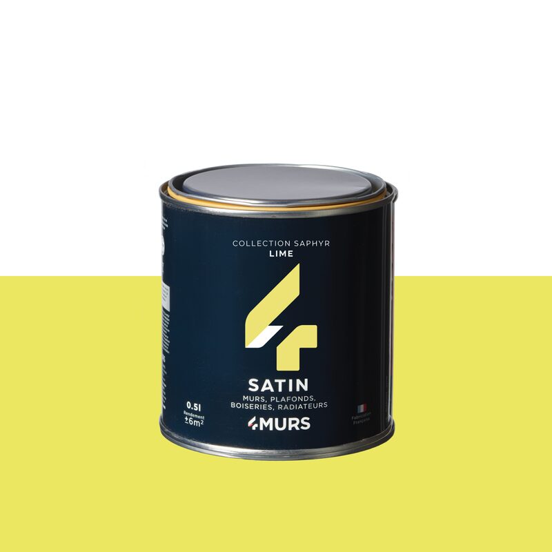 Peinture Finition SAPHYR Alkyde lime Satiné 0,5 L