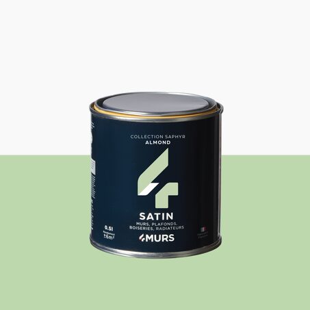 Peinture Finition SAPHYR Alkyde almond Satiné 0,5 L