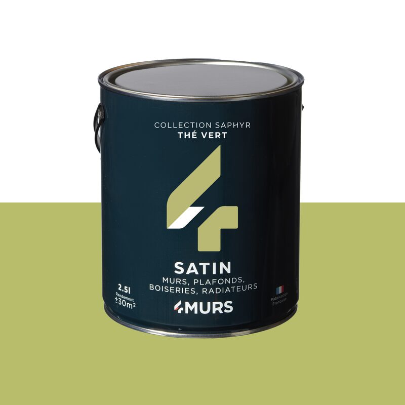 Peinture Multi-supports SAPHYR Alkyde thé matcha Satiné 2,5 L