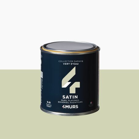 Peinture Finition SAPHYR Alkyde vert d'eau Satiné 0,5 L