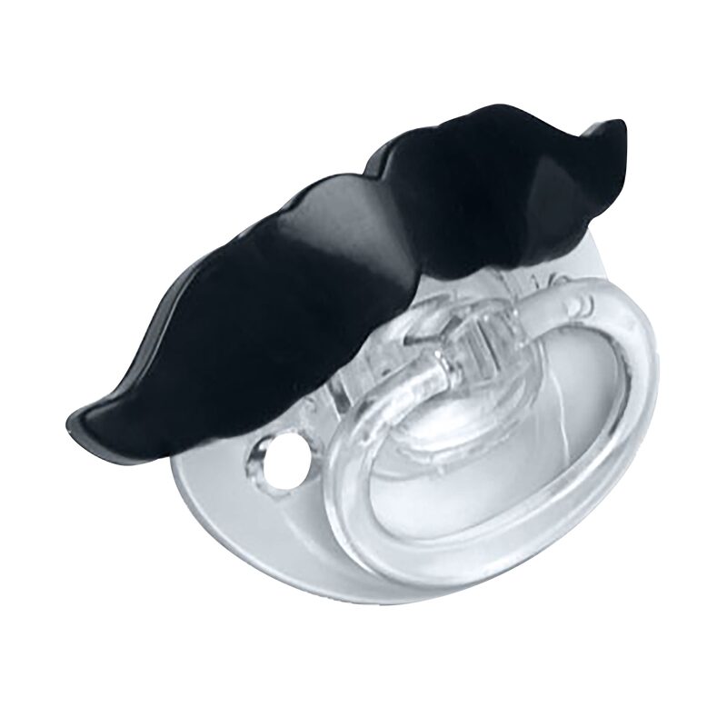 Tétine MOUSTACHE coloris transparent