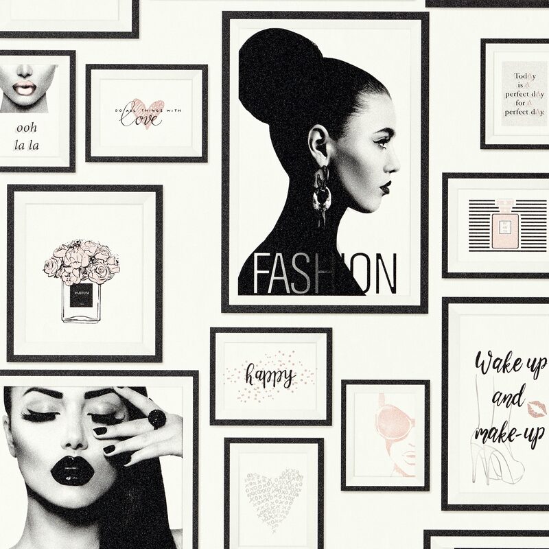 Papier peint intissé PARIS X METROPOLITAN STORIES coloris blanc