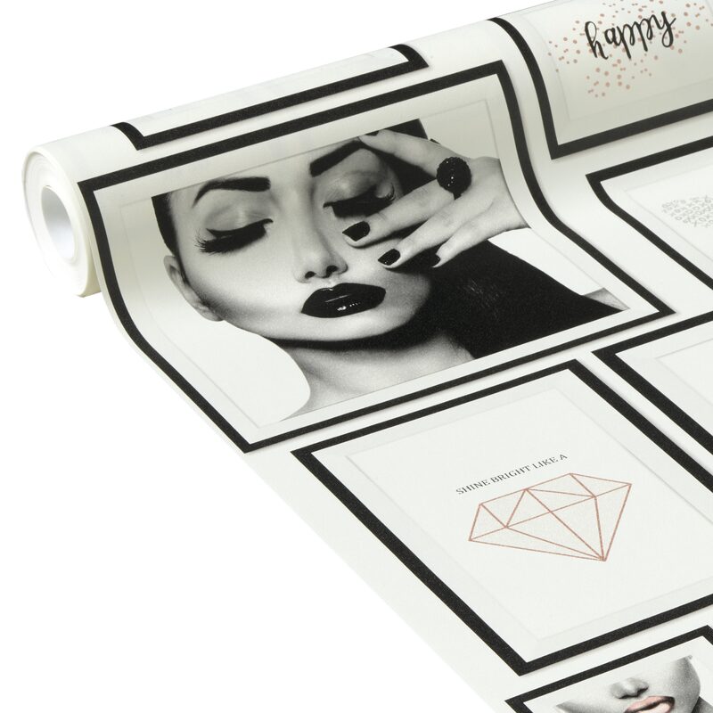 Papier peint intissé PARIS X METROPOLITAN STORIES coloris blanc