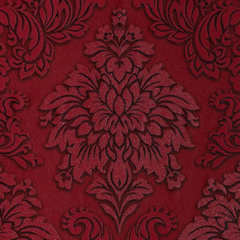 Papier peint intissé LONDON X METROPOLITAN STORIES coloris rouge carmin