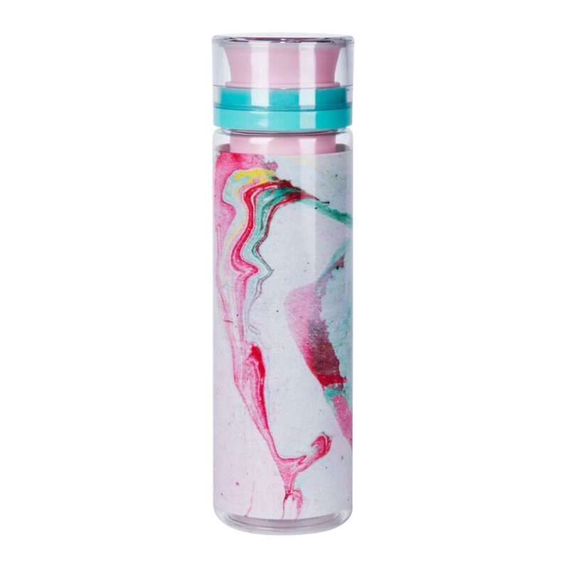 Gourde PINK MARBLE coloris argent