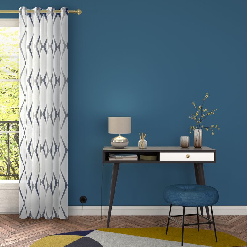 Voilage LEMCKA coloris anthracite 140 x 240 cm