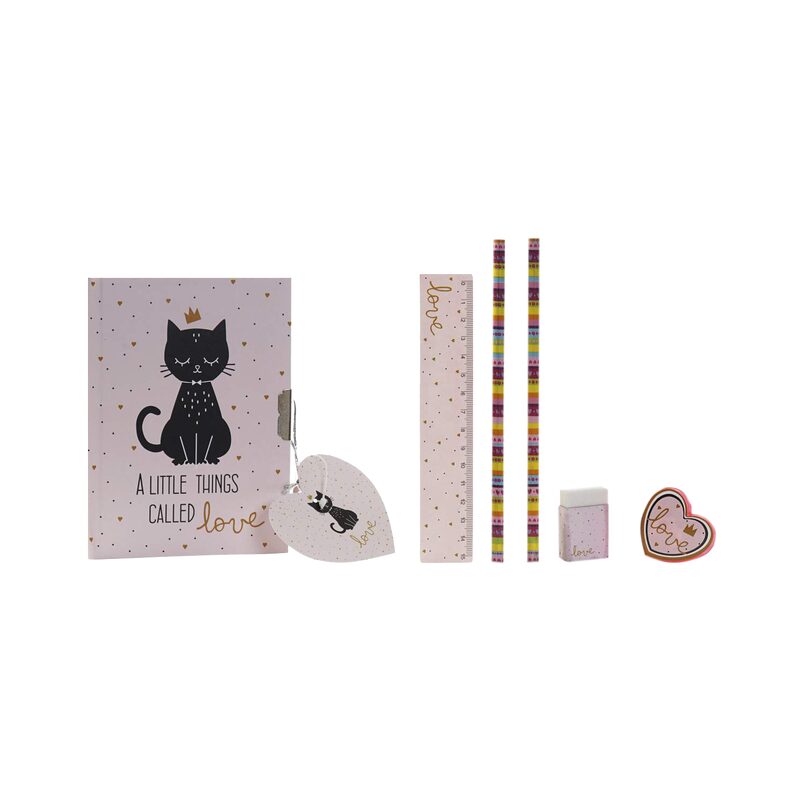 Set papeterie CAT SECRET