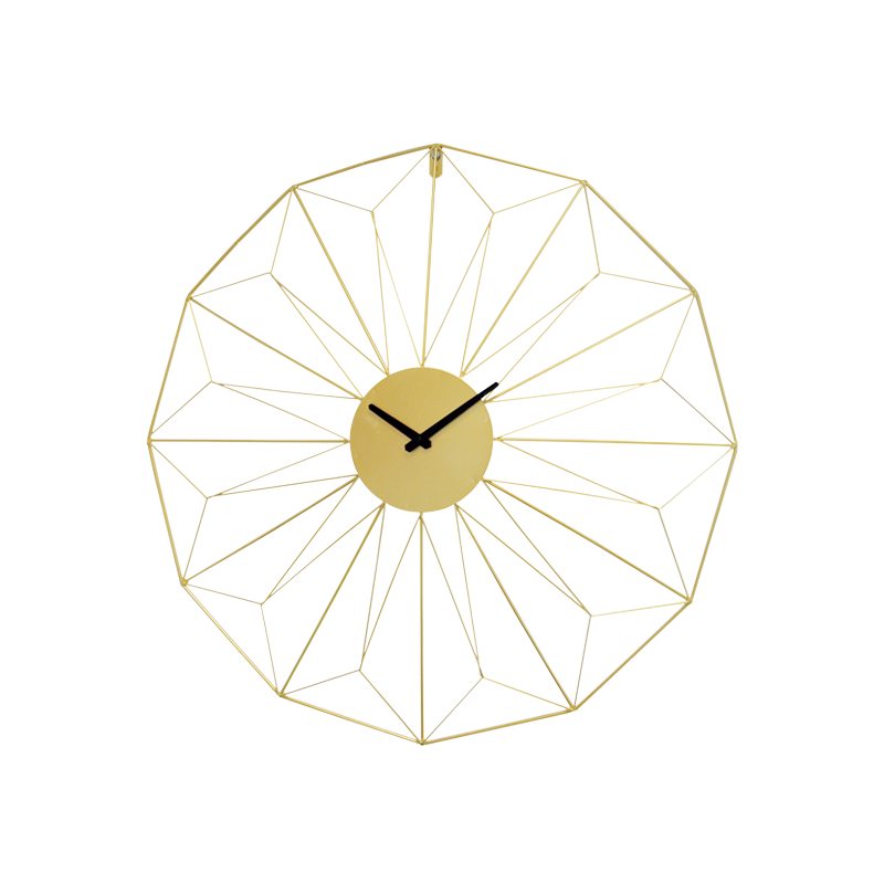 Horloge en métal GOLDEN ARROW coloris laiton