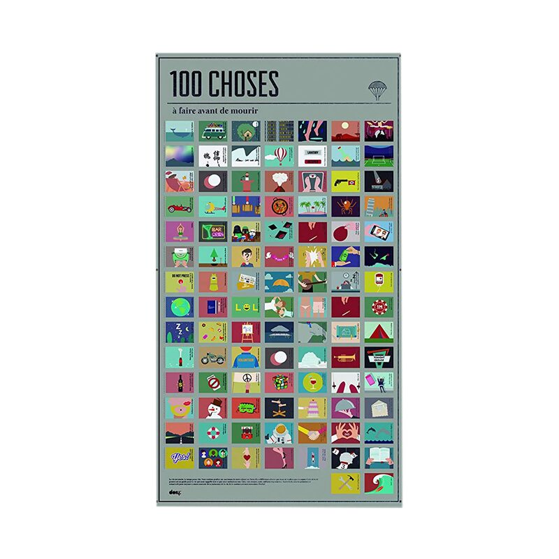 Poster 100 CHOSES À FAIRE