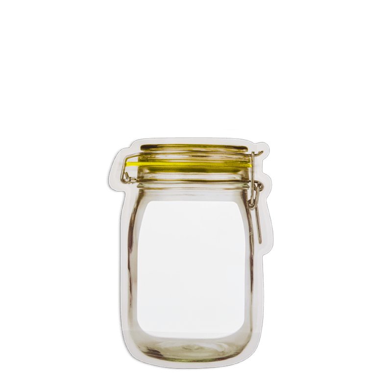Pochette alimentaire ZIP BOCAL S coloris transparent