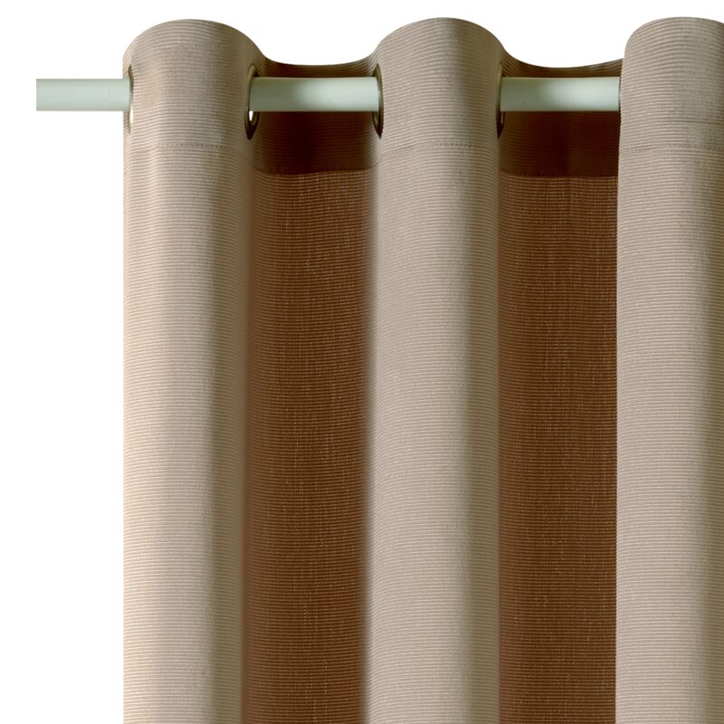 Rideau OTMAN coloris beige rosé 140 x 260 cm
