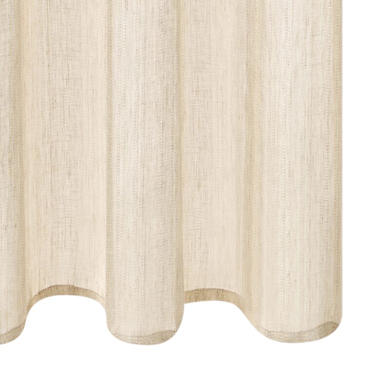 Voilage Lin GHIANA coloris beige 140 x 260 cm