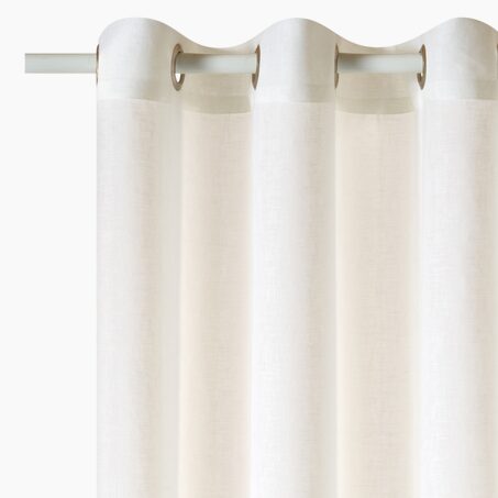 Rideau Lin CAMBRIA coloris blanc 140 x 260 cm