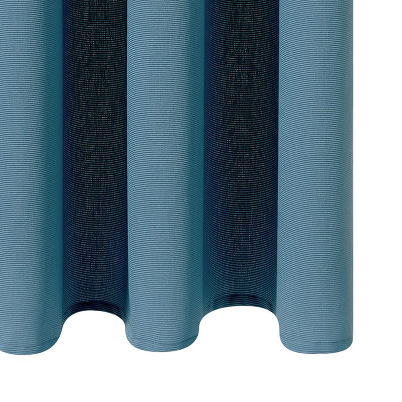 Rideau OTMAN coloris bleu paon 140 x 260 cm