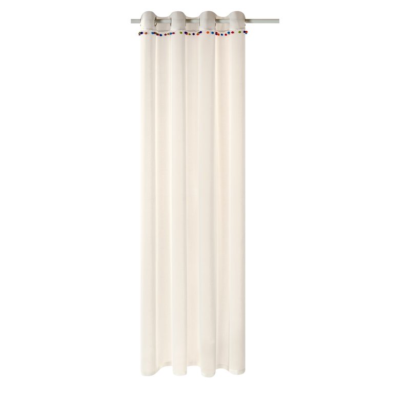Voilage FUNNY coloris blanc 140 x 240 cm