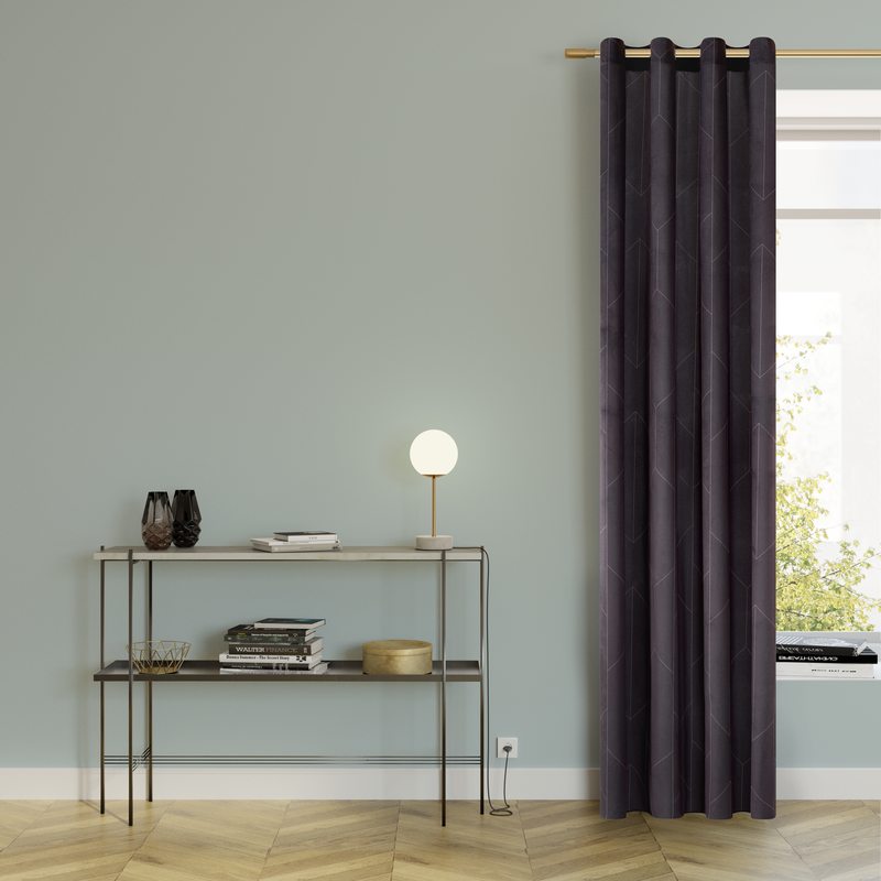 Rideau FILAIRE coloris anthracite 140 x 260 cm