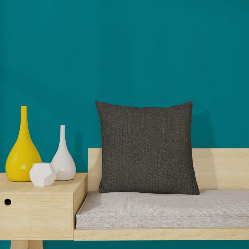 Coussin CHAMI coloris gris 45 x 45 cm